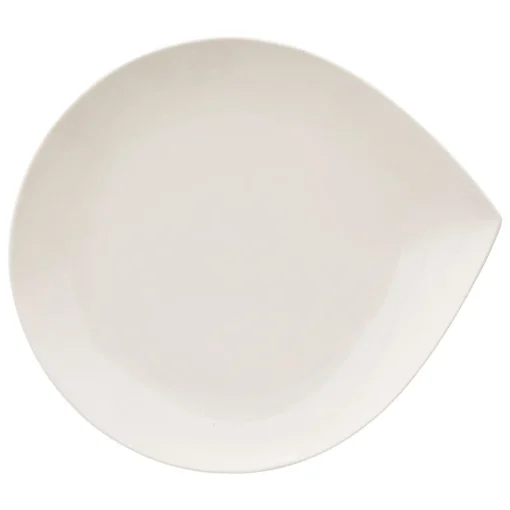 Prato raso branco GOTA em porcelana 26cm