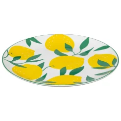 Prato raso CITRONS 27cm em porcelana