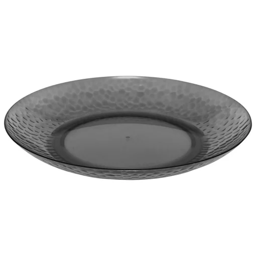 Prato raso ESTIVA 27cm cinza em poliestireno