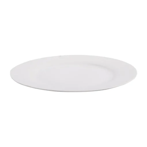 Prato raso GIZ branco em cerâmica 27cm
