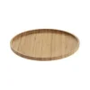 Prato raso natural em bambu 19,5cm