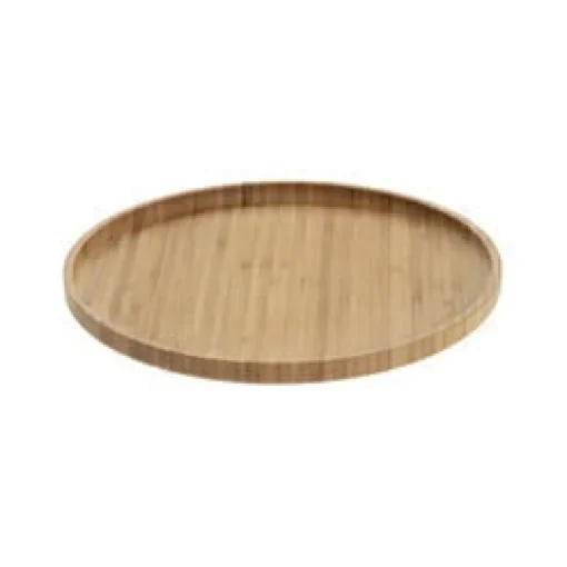 Prato raso natural em bambu 19,5cm