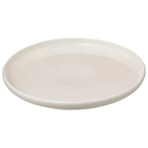 prato raso NORA branco em porcelana 27cm