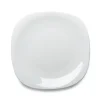 Prato raso quadrado PARMA branco 27cm
