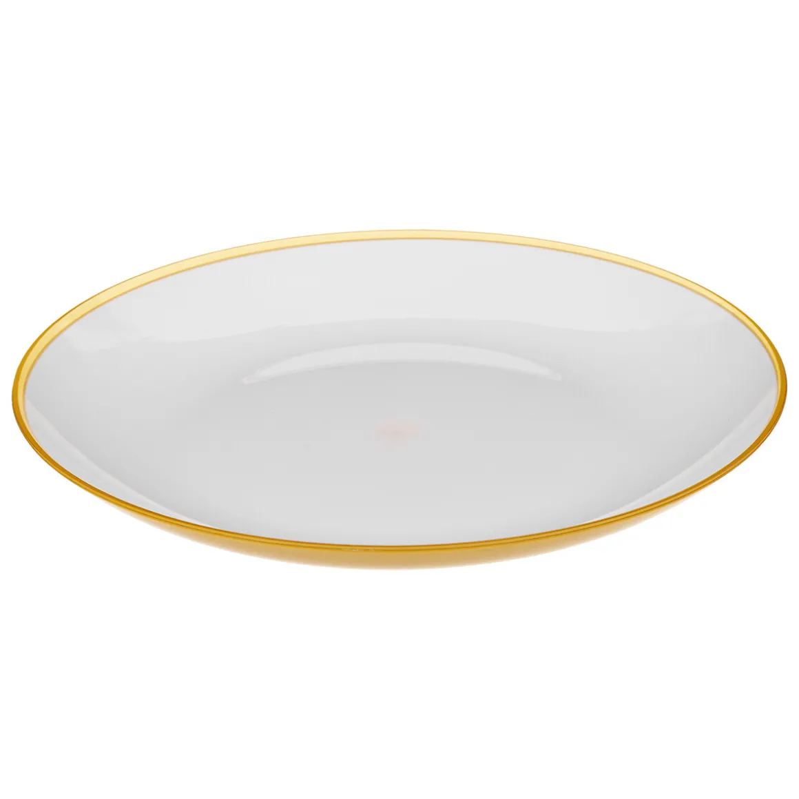 Prato raso SQUARE mostarda 25cm