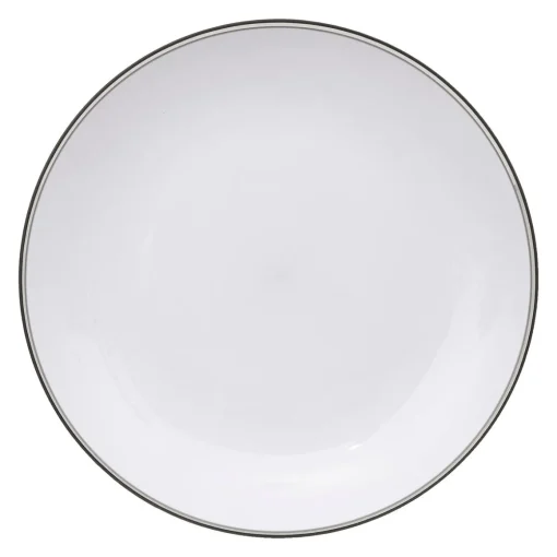 Prato raso SQUARE preto 25cm