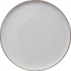 Prato raso SUBLIMA cinza claro em porcelana 27cm
