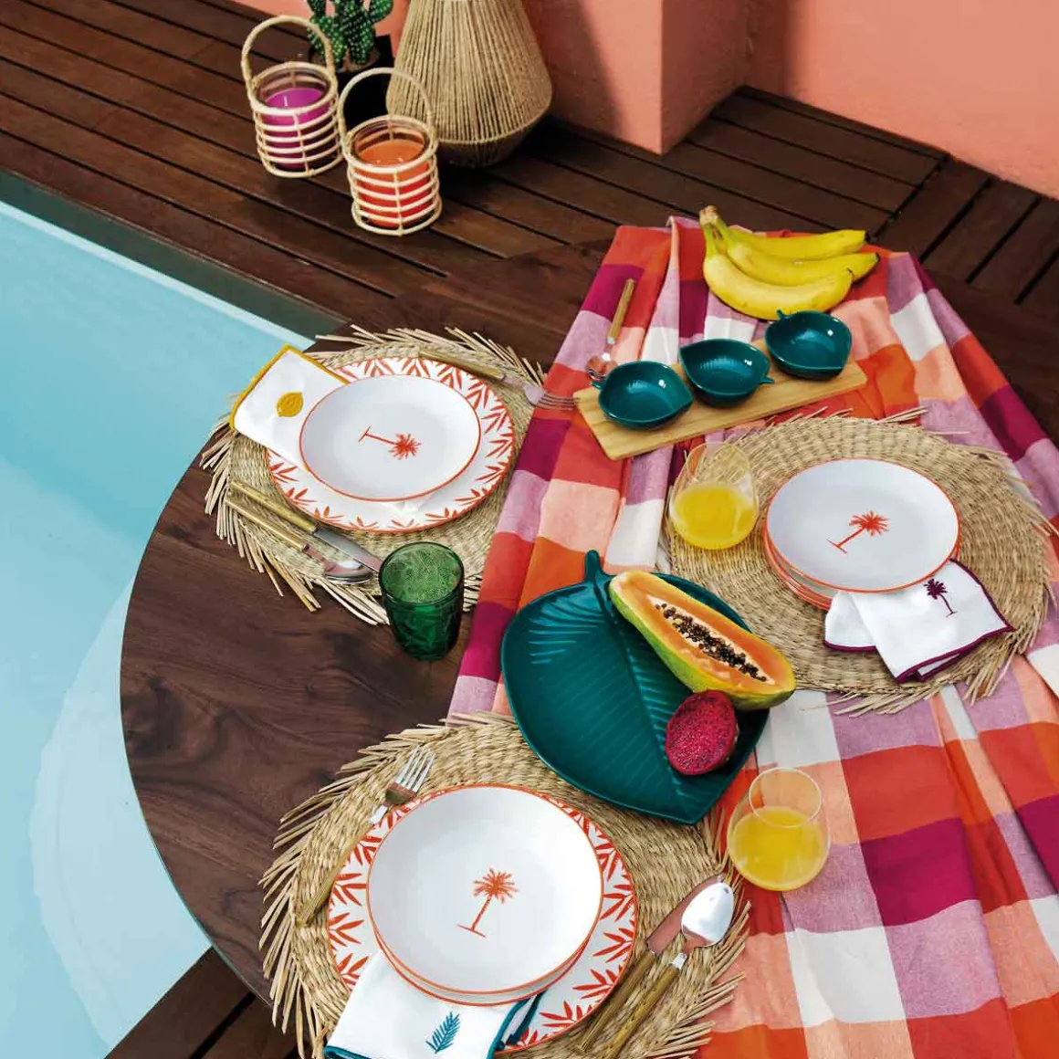 Prato raso YUCATAN 27cm em porcelana