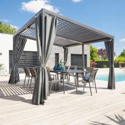 Pérgola AVILA cinza graphite 3x4m