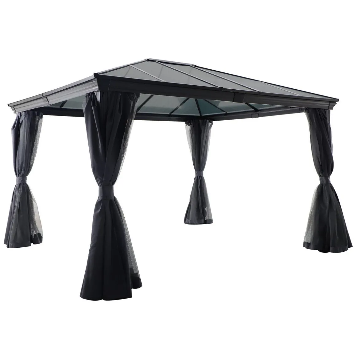 Pérgola BELIZE cinza graphite 3x3,6m