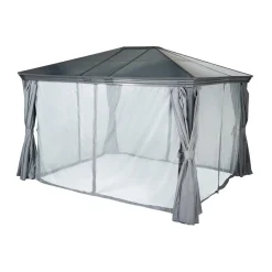 Pérgola BELIZE cinza graphite 3x3,6m