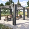 Pérgola Belize Cinza Graphite 6x3,6M