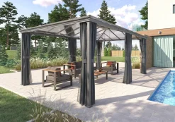 Pérgola Belize Cinza Graphite 6x3,6M