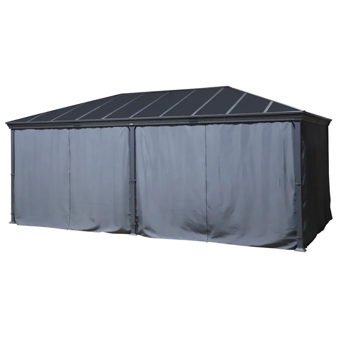 Pérgola Belize Cinza Graphite 6x3,6M