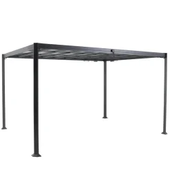 Pérgola BELIZE LATTES cinza graphite 3x3,8m