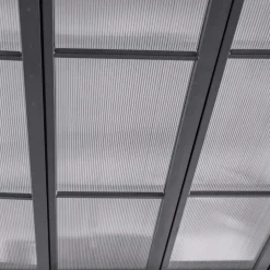 Pérgola BELIZE LATTES cinza graphite 3x3,8m