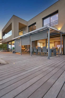 Pérgola ENOLIE graphite em alumínio 3,5x4m