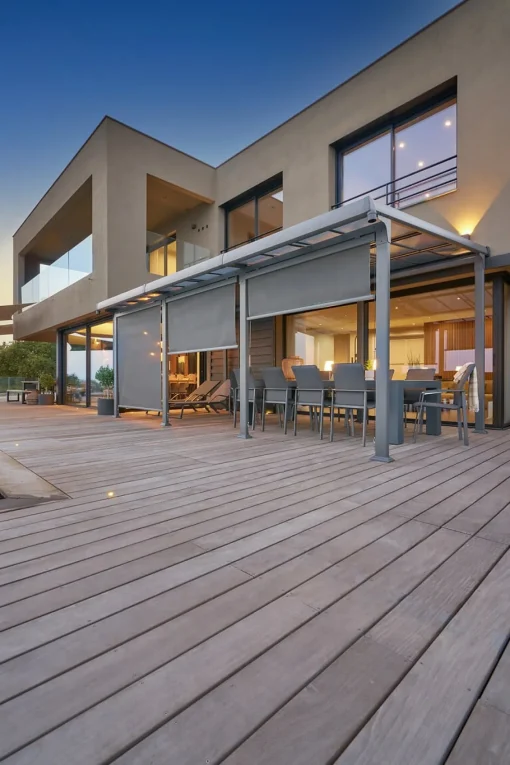 Pérgola ENOLIE graphite em alumínio 3,5x4m