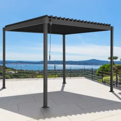 Pérgola HOKIA cinza graphite 3x3m