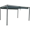 Pérgola palmeira cinza ardósia 3x4m