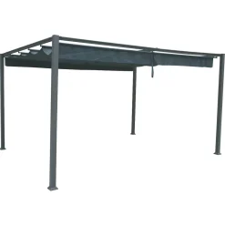 Pérgola palmeira cinza ardósia 3x4m
