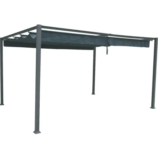 Pérgola palmeira cinza ardósia 3x4m