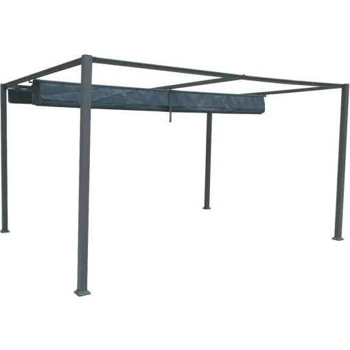 Pérgola palmeira cinza ardósia 3x4m