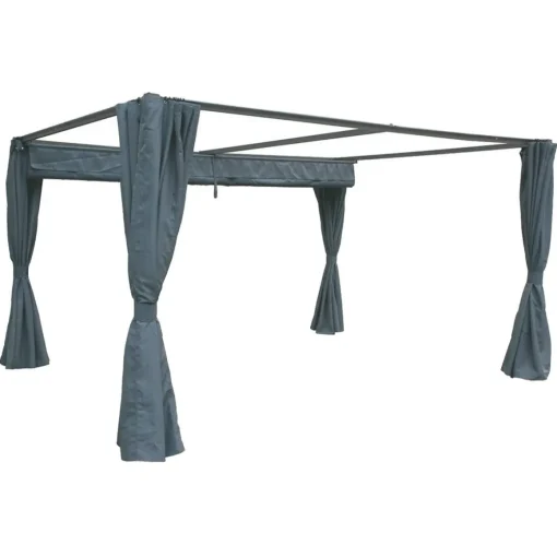 Pérgola palmeira cinza ardósia 3x4m