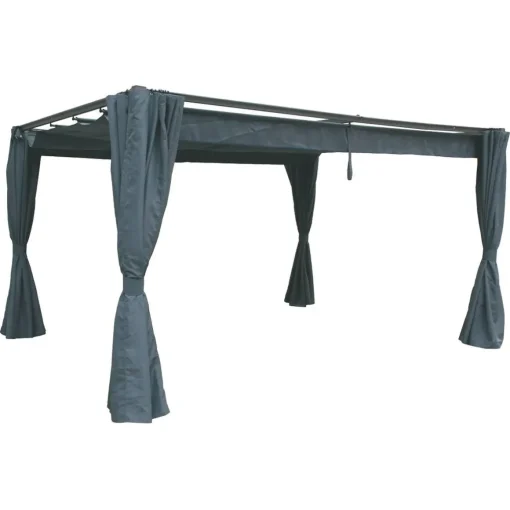 Pérgola palmeira cinza ardósia 3x4m