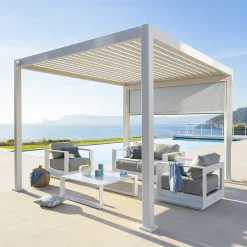 Pérgola ÉVORA branca 3,6x3,6m