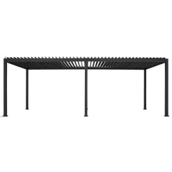 Pérgola ÉVORA cinza graphite em alumínio 3,6x6m