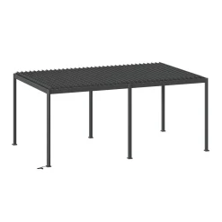 Pérgola ÉVORA cinza graphite em alumínio 3,6x6m