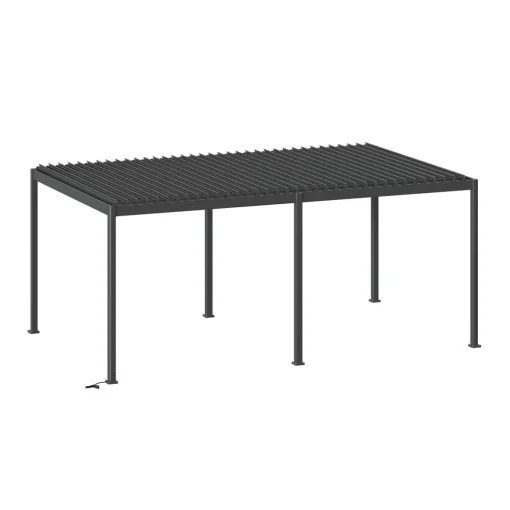 Pérgola ÉVORA cinza graphite em alumínio 3,6x6m