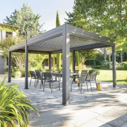 Pérgola ÉVORA cinza graphite 3,6x6m