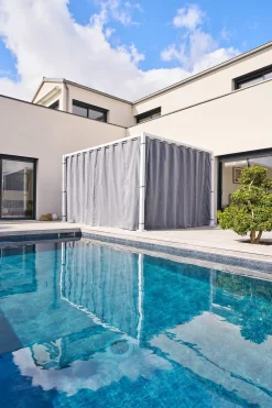 Pérgola ZALYA branco e ardósia 3x4m
