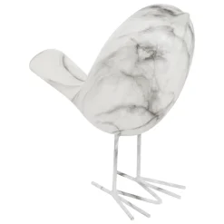 Pássaro decorativo OLEN branco 19cm