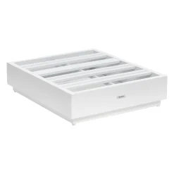 Pufe ALLURE alumínio branco