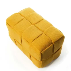 Pufe duplo LUCAS amarelo 36x60cm