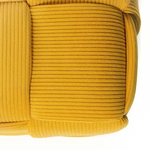 Pufe duplo LUCAS amarelo 36x60cm