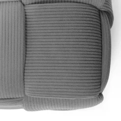Pufe duplo LUCAS cinza 36x60cm