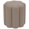 Pufe FLORAL tecido bege 40cm