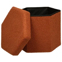 Pufe hexaonal JAIKO terracota