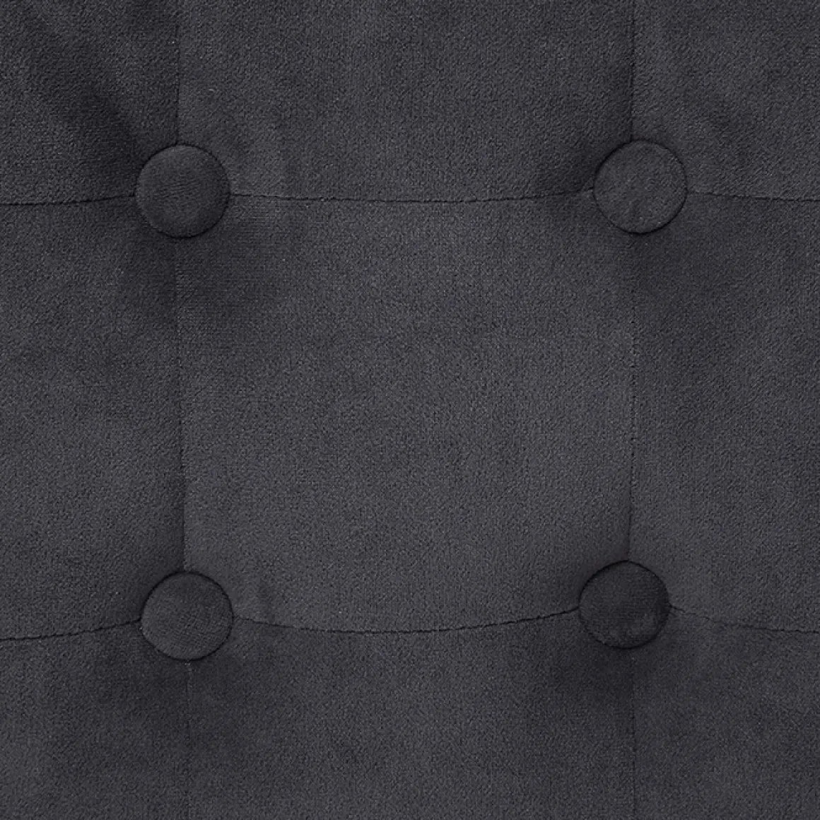 Pufe LEANDRE cinza escuro efeito capitonê