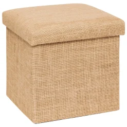 Pufe MIXMODUL efeito juta em mdf 31x31cm