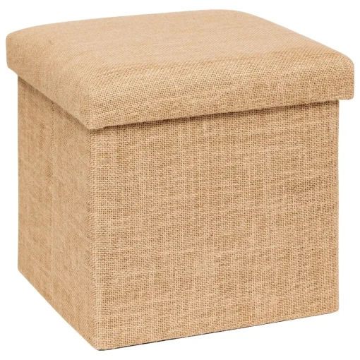 Pufe MIXMODUL efeito juta em mdf 31x31cm