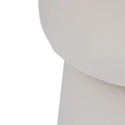 Pufe NOA bege em veludo 40x37cm