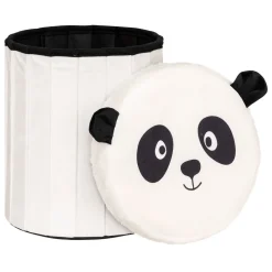Pufe panda com arrumação