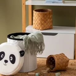 Pufe panda com arrumação