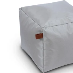 Pufe quadrado impermeável cinza 45x45cm