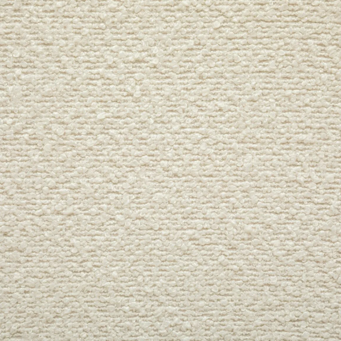 Pufe SEVI pelo bouclé branco